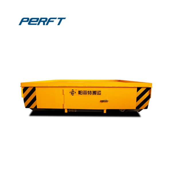 on-rail transfer trolleys with flat tread steel wheels 50 ton